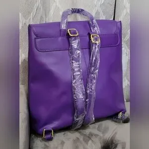 JOY & IMAN | Tassel Chic Leather | RFID Backpack | Large | Gold Hardware Joy & Iman | Bags | Joy Iman Tassel Chic Leather Rfid  main image 3